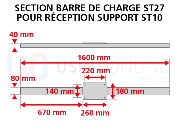 section-barre-charge-ST27-pour-support-s