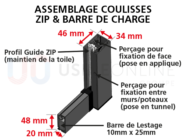 Lame-finale-Aluminium-82-5x25-mm-105-115