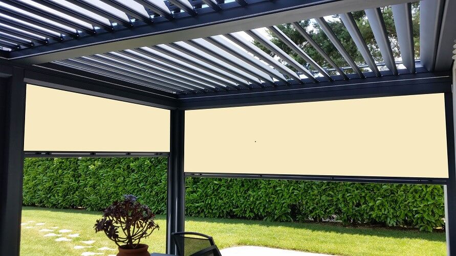 rideaux plastique terrasse extérieur