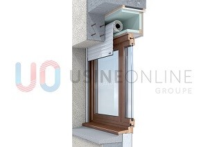 Pose en Traditionnel, (en Drapeau Caisson Intérieur Éxistant) - Coulisses Pré-percées pour Fixation