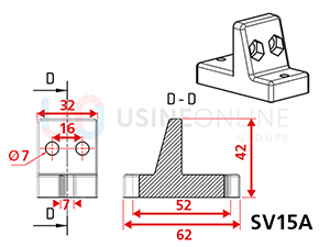 Pose à Plat (Recommandé) avec Supports SV15A