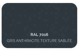 Gris Anthracite 7016 Finition Structuré Sablé 